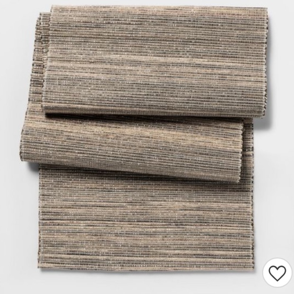 NWOT Shimmer Woven Table Runner